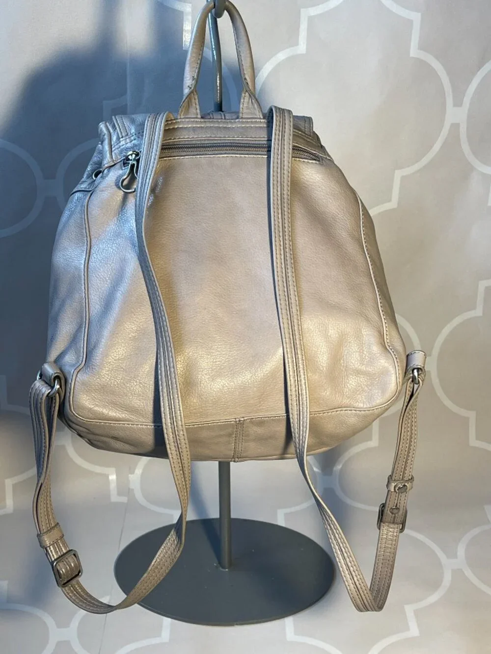 Lancaster Paris Leather Backpack | Made in France | Genuine Leather